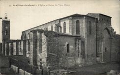CPA Saint Gilles du Gard L'eglise et ruines du vieux continent