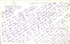 CPSM Bergerac the roadway left bank