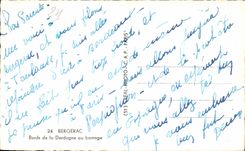 CPSM Bergerac Edges of the Dordogne to the stopping