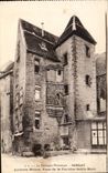 CPA Sarlat Ancienne house places fountain Sainte Marie