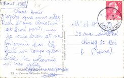 CPSM the Dordogne Riberac K' Entering of the park