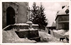 CPSM Villard de Lans In front of the church
