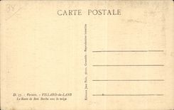 CPA Villard de Lans the road of Barby wood under snow