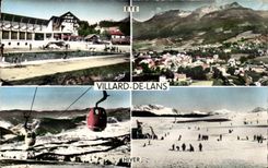 CPA Dauphine Villars de Lans Piscine View Cable car Dimensions Track of the baths