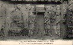 CPA Basilique of Saint Benoit on the Loire Transiation of the relics of Saint Benoit Arrivee has Fleury