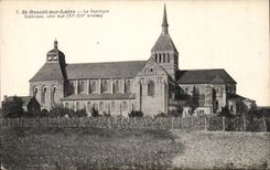 CPA Saint Benoit on the Loire the Exterieur basilica Dimensions Southern