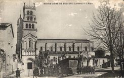 CPA Notre Dame de Buglose the church children