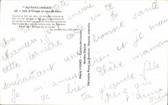 CPA With the country landais Soir of storm to the Leon Lake