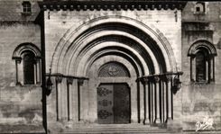 CPSM St Sever S/Adour the church the porch