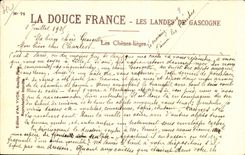 CPA moors of Gascogne the oaks lieges