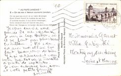 CPSM With the country landais One of our so beautiful currents landais