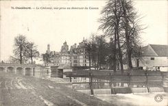 CPA Chambord Le chateau vue prise au deversoir du Cosson