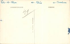 CPA Chambord L'eglise et l'ecole vue prise du chateau