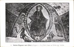 CPA Saint Aignan sur Cher Crypte Le Christ dans sa gloire (11eme)