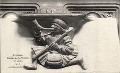 CPA Vendome Stalles de la Trinite Le Heraut d'armes