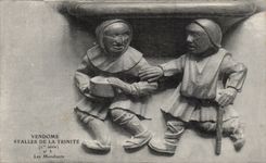 CPA Vendome Stalles de la Trinite Les mendiants