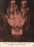 CPA Orleans festivals of Jeanne d' Arc Procession of May 7th Flashover of the towers of the cathedral