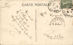 CPA Orleans Statue of Jeanne of arc by Foyatier low reliefs of Vital Dubray Jeanne in the prison of Rouen