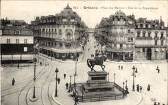 CPA Orleans Places of Martroi the street of the Republic