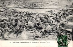 CPA Low Orleans relief of Statue of Jeanne of arc