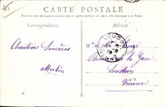 CPA Low Orleans relief of Statue of Jeanne of arc