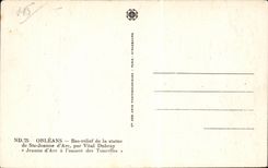 CPA Low Orleans relief of Statue of co Jeanne of arc by Vital Dubray Jeanne of arc to the attack of the turrets