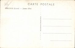 CPA Orleans Statue of Jeanne of arc