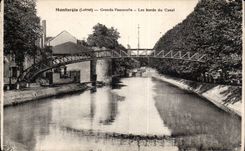 CPA Montargis grosse Stegrander des Kanals