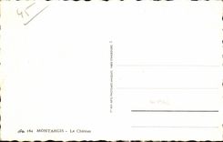 CPA Montargis das Schloss