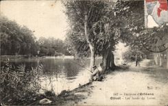 CPA Surroundings of Orleans Olivet edges of Loiret Fisherman
