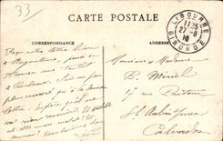 CPA Libourne View der Steinbrucke und der hubschen Banke des Dordogne