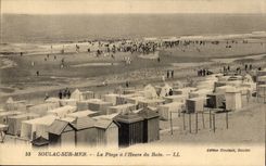 CPA Soulac on Sea the beach per hour of the bath