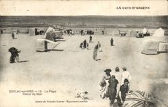 CPA Soulac on Sea the beach Return of the bath