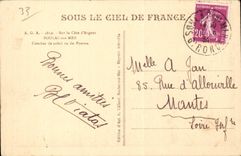 CPA Soulac on Sea Sunset seen of the pontoon