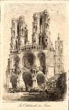 CPA the cathedral of Laon