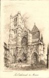 CPA the cathedral of Meaux