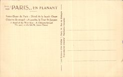 CPA Paris Eglise Notre Dame Detail de la facade ouest