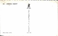 CPSM Cinema Actor Actress Andrea Parisy