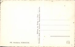 CPSM Actor Actress Cinema Madeleine Robinson