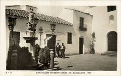 CPA Spain Spain Espana Exposicion Internacional de Barcelona 1929 El patio del Farolillo