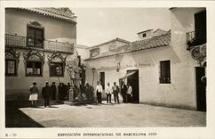 CPA Spain Spain Espana Exposicion Internacional de Barcelona 1929 El Patio del Farolillo