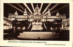 CPA Spain Spain Espana Exposicion Internacional de Barcelona a aspecto LED palacio nacional