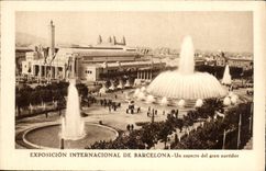 CPA Spain Spain Espana Exposicion Internacional de Barcelona a aspecto LED gran surtidor
