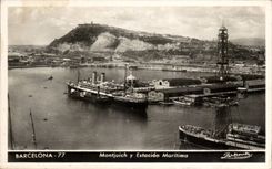 CPA Spain Spain Espana Exposicion Barcelona Montjuich there Estracion Maritima