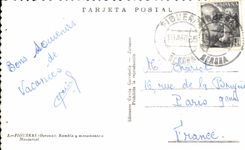 CPSM Spain Spain Espana Figueras Rambla monumento has Monturiol there