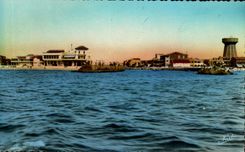 CPA Palavas Floods Entrance of the port seen of the sea