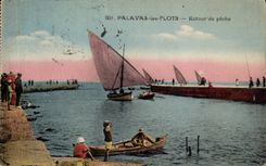 CPA Palavas the Floods Return of sin