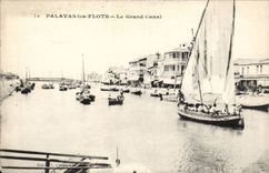 CPA Palavas the large canal