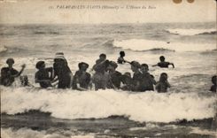 CPA Palavas floods the hour of the bath