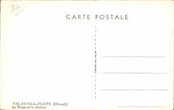 CPSM Palavas floods the beach and the casino